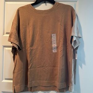 Old Navy Tan Short Sleeve Tee Casual Essential
